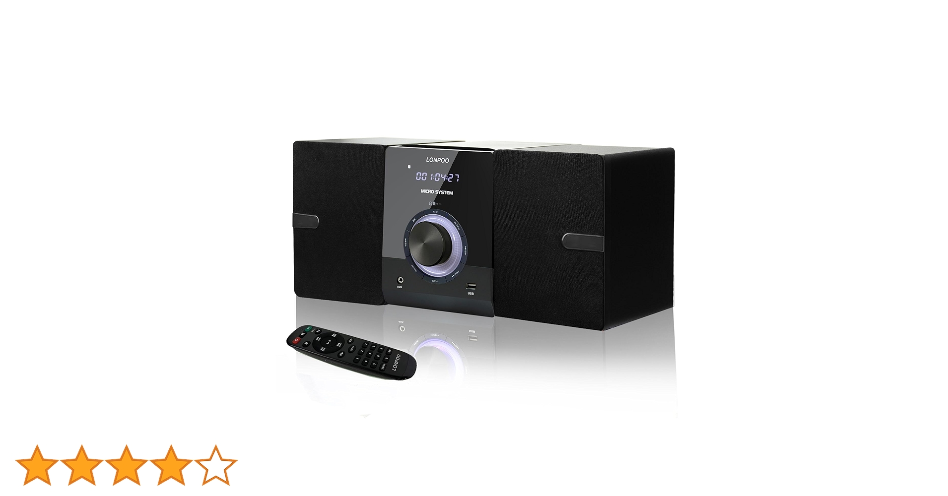 CDコンポ Amazon | LONPOO CDプレーヤー 30W CDステレオシステム